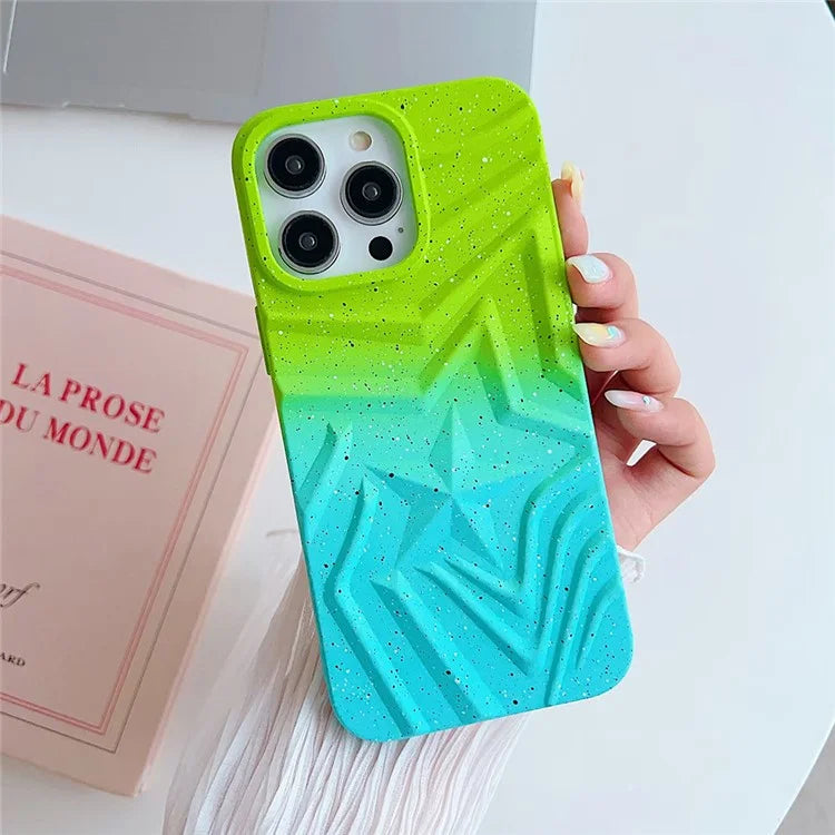For iPhone 15 Pro Max TPU Phone Case Star Pattern Glittery Cover