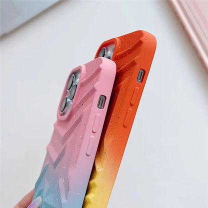 For iPhone 15 Pro Max TPU Phone Case Star Pattern Glittery Cover