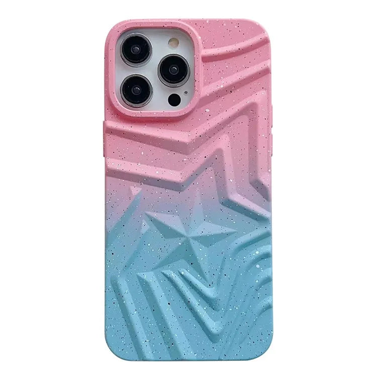 For iPhone 14 Pro Sparkly Case Star Pattern TPU Phone Cover