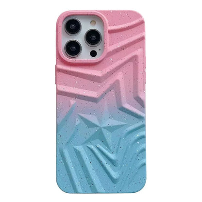 For iPhone 15 Pro Star Pattern Case TPU Glitter Shockproof Cover