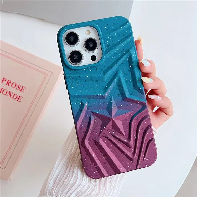For iPhone 15 Pro Star Pattern Case TPU Glitter Shockproof Cover