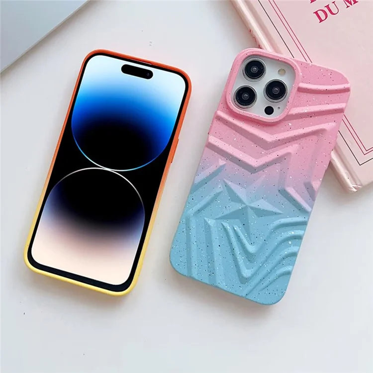 For iPhone 15 Pro Star Pattern Case TPU Glitter Shockproof Cover