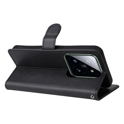 KT Leather Series-2 for Xiaomi 14 Pro Case Magnetic Solid Color PU Leather Cell Phone Cover