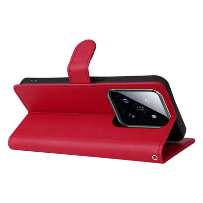 KT Leather Series-2 for Xiaomi 14 Pro Case Magnetic Solid Color PU Leather Cell Phone Cover