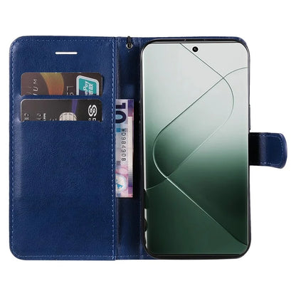 KT Leather Series-2 for Xiaomi 14 Pro Case Magnetic Solid Color PU Leather Cell Phone Cover