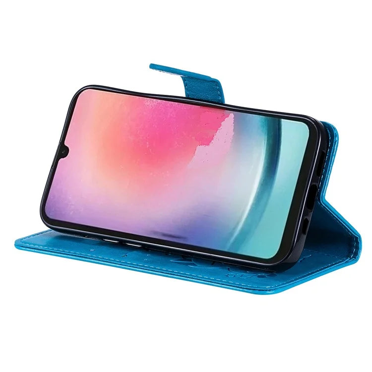 KT Imprinting Flower Series-4 for Samsung Galaxy A25 5G (Global) (161.0 x 76.5 x 8.3mm) Case Shockproof Card Slots Phone Cover