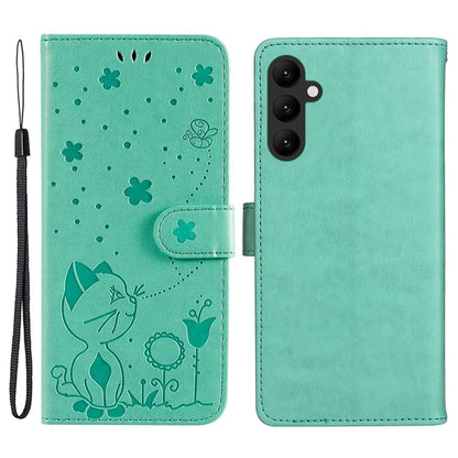 KT Imprinting Flower Series-4 for Samsung Galaxy A25 5G (Global) (161.0 x 76.5 x 8.3mm) Case Shockproof Card Slots Phone Cover