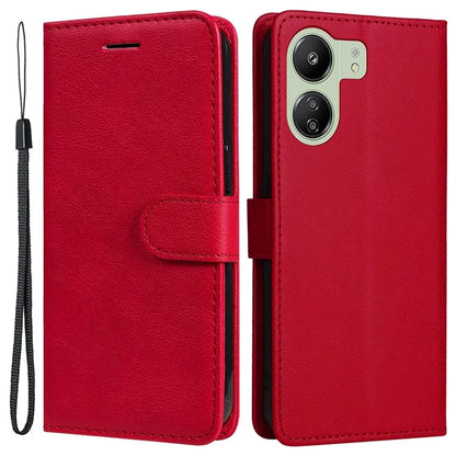KT Leather Series-2 for Xiaomi Redmi 13C 4G / Poco C65 4G Case Solid Color Flip Stand Cellphone Cover