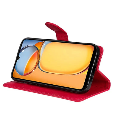 KT Leather Series-2 for Xiaomi Redmi 13C 4G / Poco C65 4G Case Solid Color Flip Stand Cellphone Cover