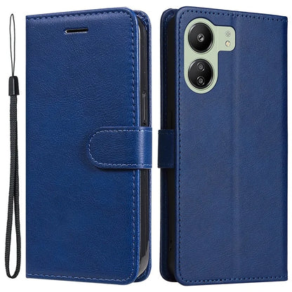 KT Leather Series-2 for Xiaomi Redmi 13C 4G / Poco C65 4G Case Solid Color Flip Stand Cellphone Cover