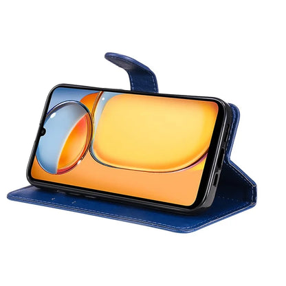 KT Leather Series-2 for Xiaomi Redmi 13C 4G / Poco C65 4G Case Solid Color Flip Stand Cellphone Cover