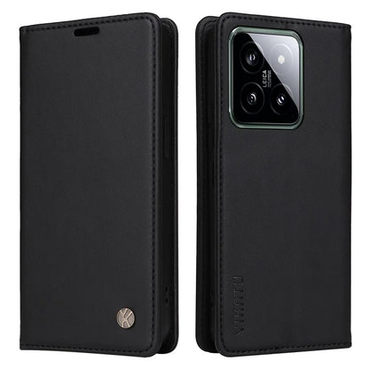 YIKATU YK-001 for Xiaomi 14 Case Anti-drop PU Leather Wallet Phone Cover