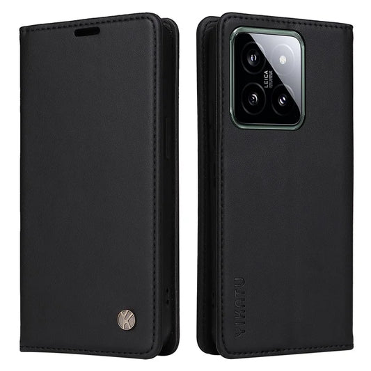 YIKATU YK-001 for Xiaomi 14 Case Anti-drop PU Leather Wallet Phone Cover