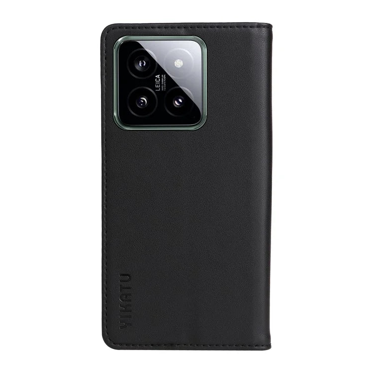 YIKATU YK-001 for Xiaomi 14 Case Anti-drop PU Leather Wallet Phone Cover