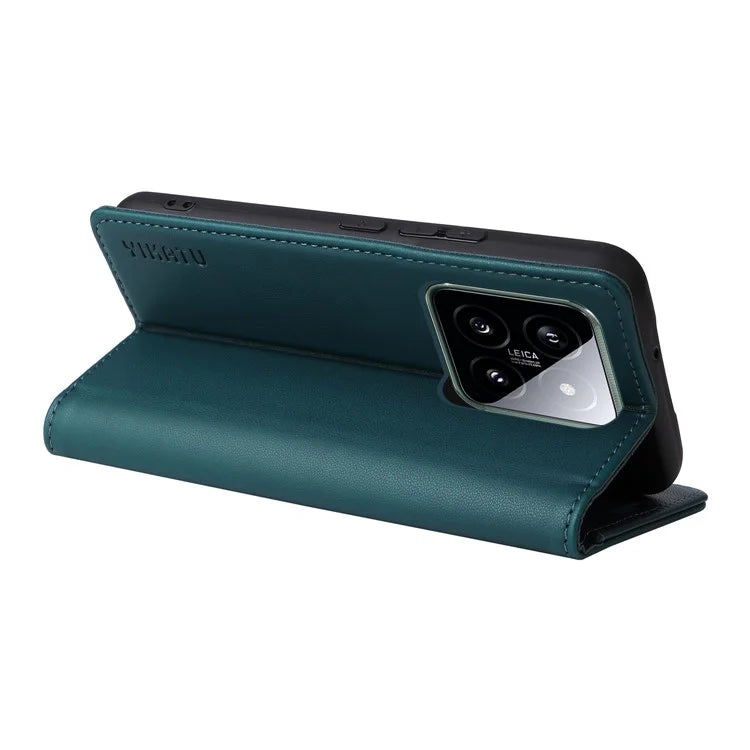 YIKATU YK-001 for Xiaomi 14 Case Anti-drop PU Leather Wallet Phone Cover