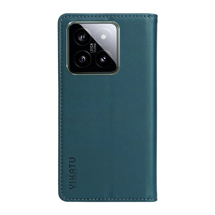 YIKATU YK-001 for Xiaomi 14 Case Anti-drop PU Leather Wallet Phone Cover