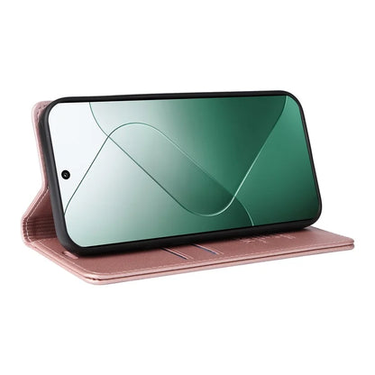 YIKATU YK-001 for Xiaomi 14 Case Anti-drop PU Leather Wallet Phone Cover
