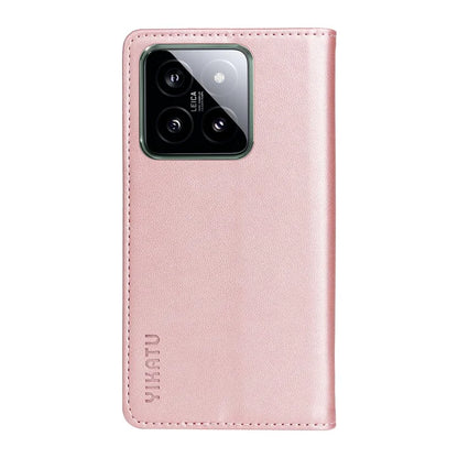 YIKATU YK-001 for Xiaomi 14 Case Anti-drop PU Leather Wallet Phone Cover