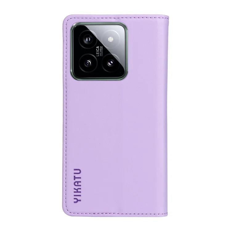 YIKATU YK-001 for Xiaomi 14 Case Anti-drop PU Leather Wallet Phone Cover