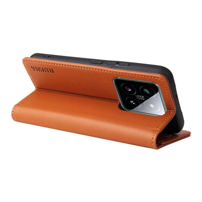 YIKATU YK-001 for Xiaomi 14 Case Anti-drop PU Leather Wallet Phone Cover