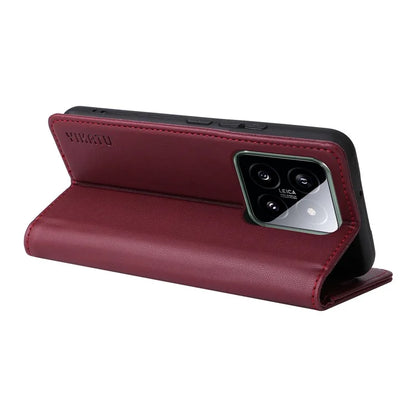 YIKATU YK-001 for Xiaomi 14 Case Anti-drop PU Leather Wallet Phone Cover