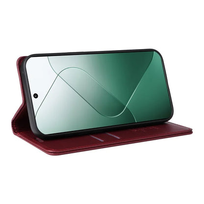 YIKATU YK-001 for Xiaomi 14 Case Anti-drop PU Leather Wallet Phone Cover