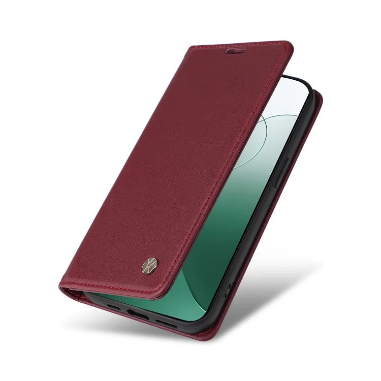 YIKATU YK-001 for Xiaomi 14 Case Anti-drop PU Leather Wallet Phone Cover