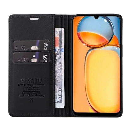 YIKATU YK-001 For Xiaomi Redmi 13C 4G / Poco C65 4G Case Anti-scratch Leather Flip Stand Phone Cover