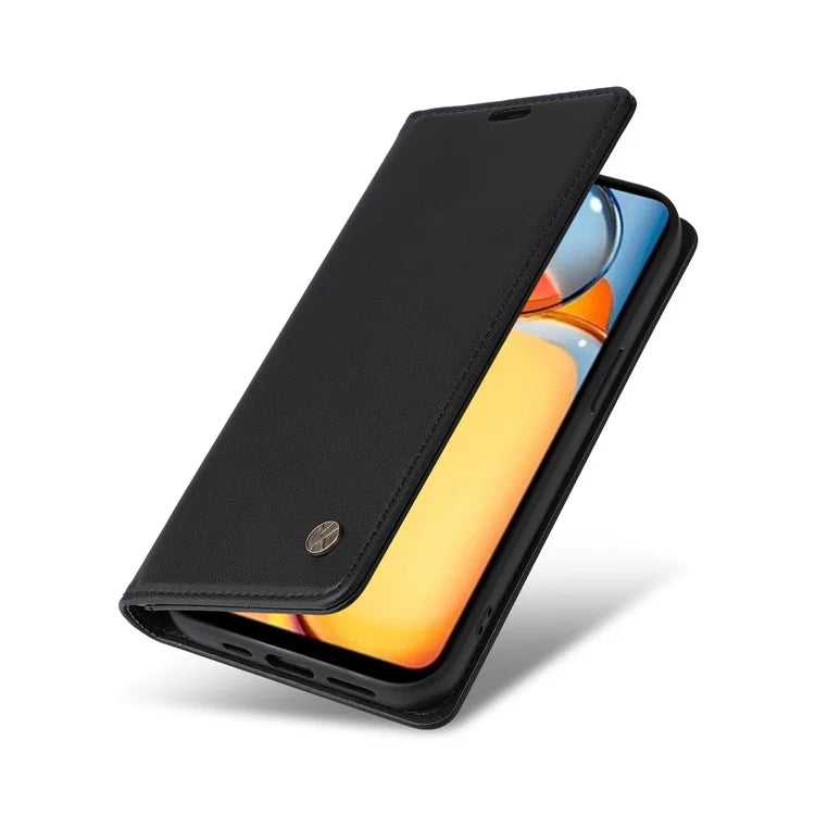 YIKATU YK-001 For Xiaomi Redmi 13C 4G / Poco C65 4G Case Anti-scratch Leather Flip Stand Phone Cover