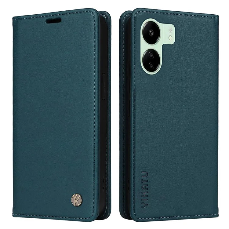 YIKATU YK-001 For Xiaomi Redmi 13C 4G / Poco C65 4G Case Anti-scratch Leather Flip Stand Phone Cover
