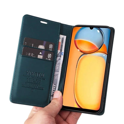 YIKATU YK-001 For Xiaomi Redmi 13C 4G / Poco C65 4G Case Anti-scratch Leather Flip Stand Phone Cover