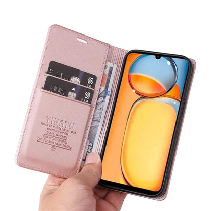 YIKATU YK-001 For Xiaomi Redmi 13C 4G / Poco C65 4G Case Anti-scratch Leather Flip Stand Phone Cover