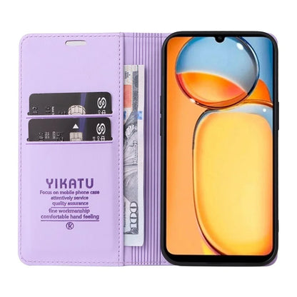 YIKATU YK-001 For Xiaomi Redmi 13C 4G / Poco C65 4G Case Anti-scratch Leather Flip Stand Phone Cover