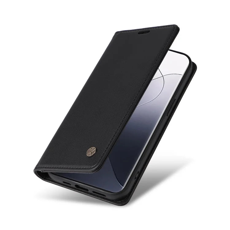 YIKATU YK-001 For Xiaomi 14 Pro Case Leather Phone Cover with Wallet and Card Slot