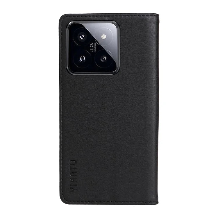 YIKATU YK-001 For Xiaomi 14 Pro Case Leather Phone Cover with Wallet and Card Slot