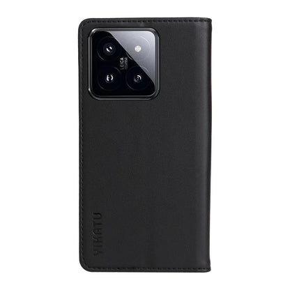 YIKATU YK-001 For Xiaomi 14 Pro Case Leather Phone Cover with Wallet and Card Slot