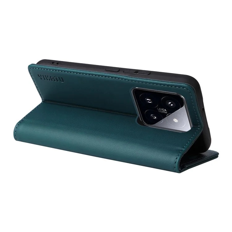 YIKATU YK-001 For Xiaomi 14 Pro Case Leather Phone Cover with Wallet and Card Slot