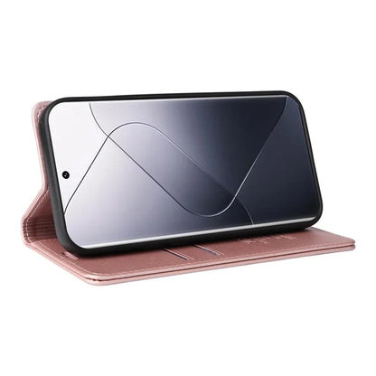 YIKATU YK-001 For Xiaomi 14 Pro Case Leather Phone Cover with Wallet and Card Slot