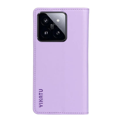 YIKATU YK-001 For Xiaomi 14 Pro Case Leather Phone Cover with Wallet and Card Slot