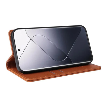 YIKATU YK-001 For Xiaomi 14 Pro Case Leather Phone Cover with Wallet and Card Slot