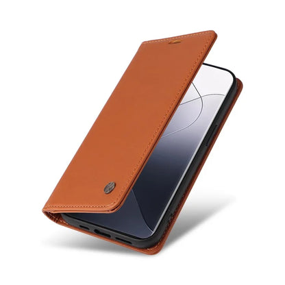 YIKATU YK-001 For Xiaomi 14 Pro Case Leather Phone Cover with Wallet and Card Slot