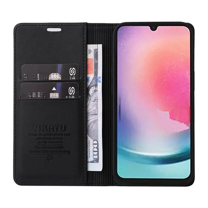 YIKATU YK-001 For Samsung Galaxy A25 5G (Global) (161.0 x 76.5 x 8.3mm) Case Magnetic Auto Closing Stand Cell Phone Cover