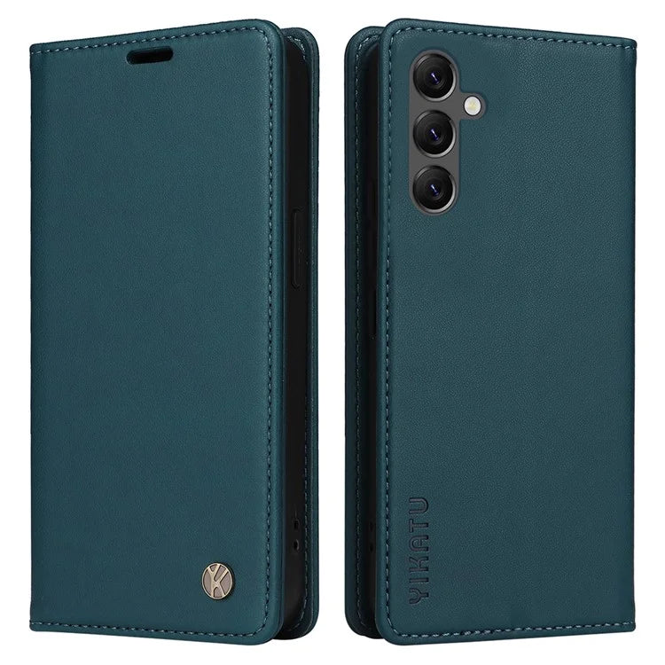 YIKATU YK-001 For Samsung Galaxy A25 5G (Global) (161.0 x 76.5 x 8.3mm) Case Magnetic Auto Closing Stand Cell Phone Cover