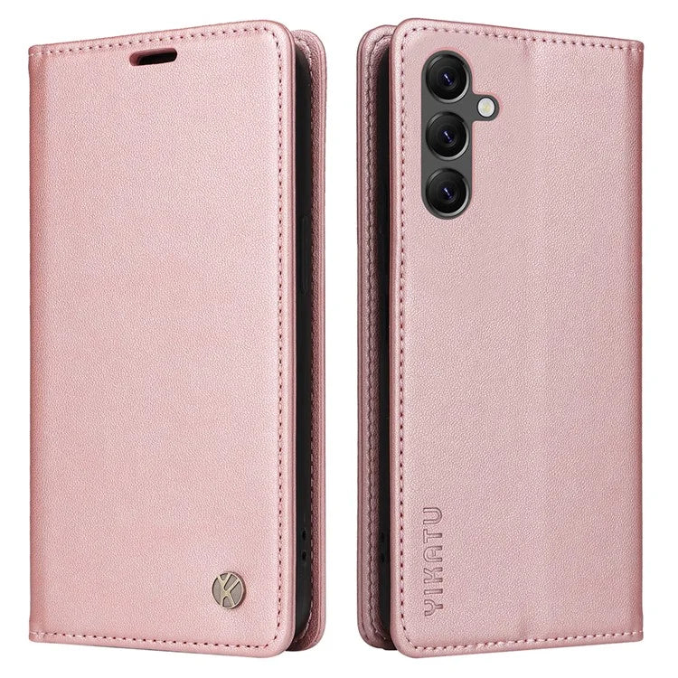 YIKATU YK-001 For Samsung Galaxy A25 5G (Global) (161.0 x 76.5 x 8.3mm) Case Magnetic Auto Closing Stand Cell Phone Cover