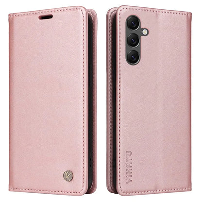 YIKATU YK-001 For Samsung Galaxy A25 5G (Global) (161.0 x 76.5 x 8.3mm) Case Magnetic Auto Closing Stand Cell Phone Cover