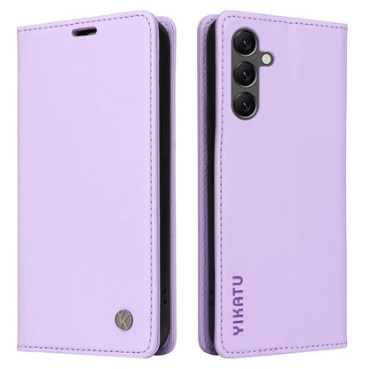 YIKATU YK-001 For Samsung Galaxy A25 5G (Global) (161.0 x 76.5 x 8.3mm) Case Magnetic Auto Closing Stand Cell Phone Cover