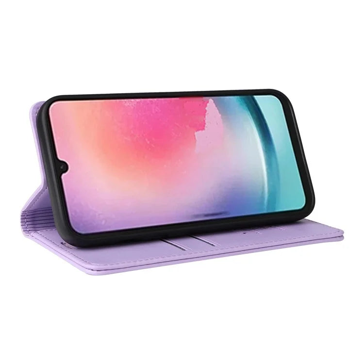 YIKATU YK-001 For Samsung Galaxy A25 5G (Global) (161.0 x 76.5 x 8.3mm) Case Magnetic Auto Closing Stand Cell Phone Cover