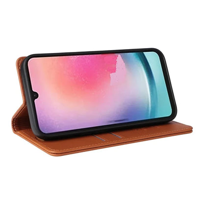 YIKATU YK-001 For Samsung Galaxy A25 5G (Global) (161.0 x 76.5 x 8.3mm) Case Magnetic Auto Closing Stand Cell Phone Cover