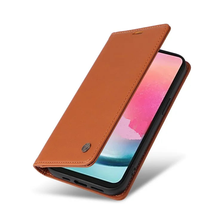 YIKATU YK-001 For Samsung Galaxy A25 5G (Global) (161.0 x 76.5 x 8.3mm) Case Magnetic Auto Closing Stand Cell Phone Cover