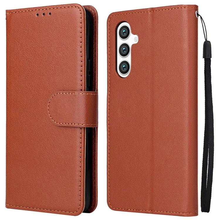 For Samsung Galaxy S24+ Leather Case Wallet Magnetic Clasp Phone Cover